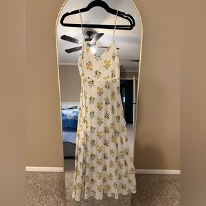 Zara White Floral Cami Slip Dress